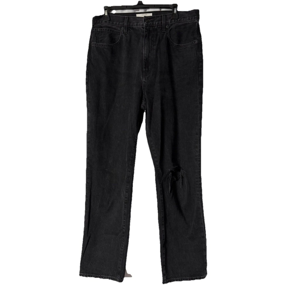 SLVRLAKE London Womens Black Distressed Designer Jeans Denim Size 32 EUC
